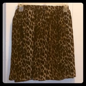 Wet Seal Leopard Print Skirt